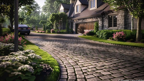 Pavés carrossables: embellissez vos extérieurs